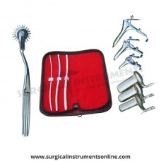 Hegar uterine dilator 3 pieces set,3-4, 5-6, 7-8, pinwheel, grave 3pcs, collin 3pcs